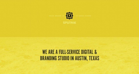 扁平化网页设计Sputnik Creative