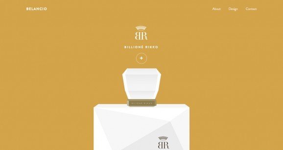 扁平化网页设计Belancio
