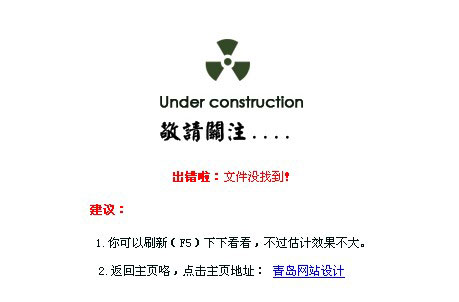 网站404报错模板